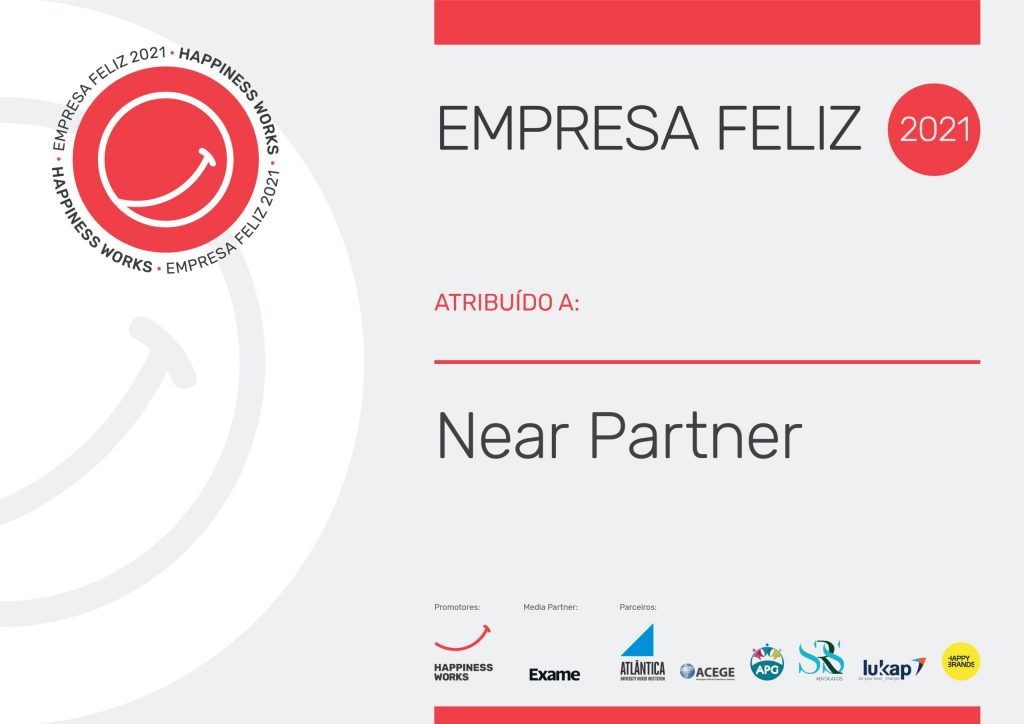 Diploma Empresa Feliz 2021 - Near Partner