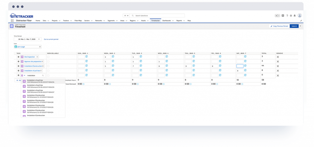 Sitetracker enables real-time collaboration