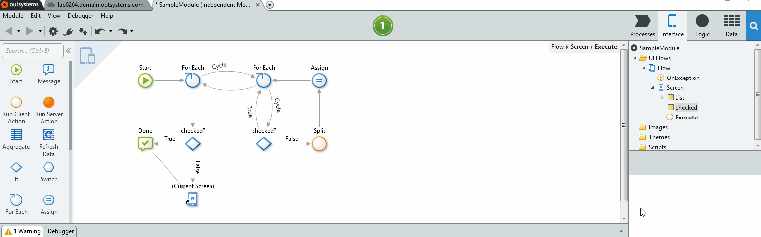 Outsystems service studio